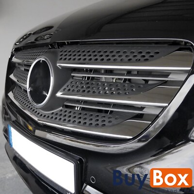 5 Stück Kühlergrill Leisten Chrom Edelstahl für Mercedes Vito W447 (2014-2019)