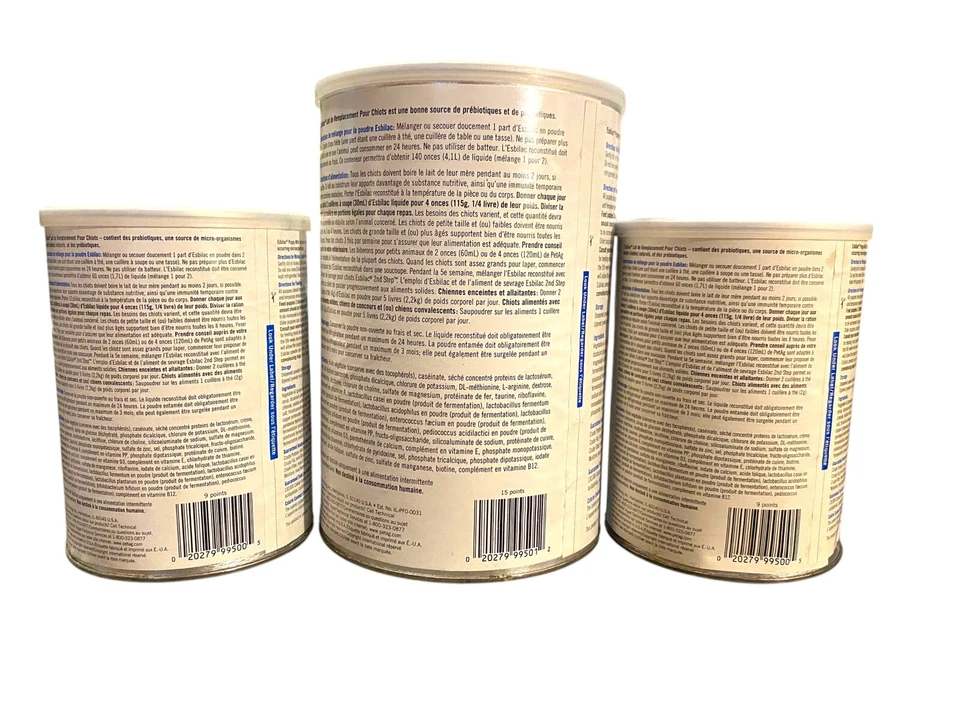 ESBILAC PetAg PetLac 12 oz leche de cachorro en polvo de reemplazo 28 oz 12 oz = 52 oz BB 2023 Foto 2 de 4