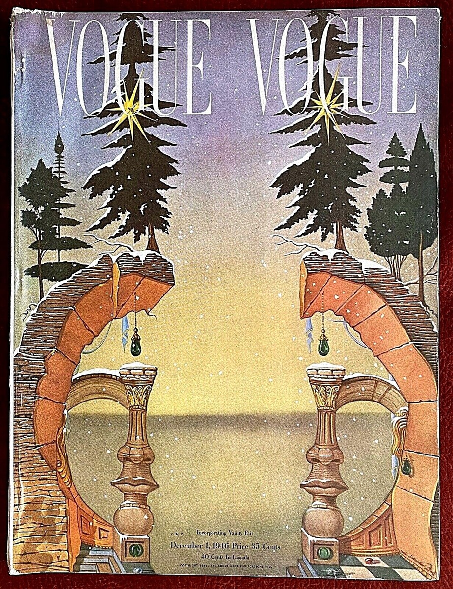 Vogue Magazine ~ December 1, 1946 ~ Salvador Dali Double
