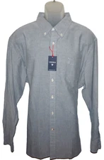 Cremieux Long Sleeve Shirt XXL Navy Blue Solid 100% Cotton NWT (DC879)