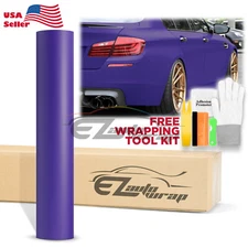 Premium Matte Flat Purple Vinyl Car Wrap Sticker Decal Sheet Film Bubble Free
