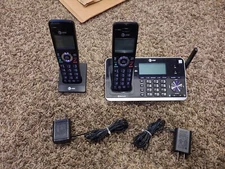 AT&T - 2 Handset Connect to Cell Answering System with Unsurpassed Range - Black