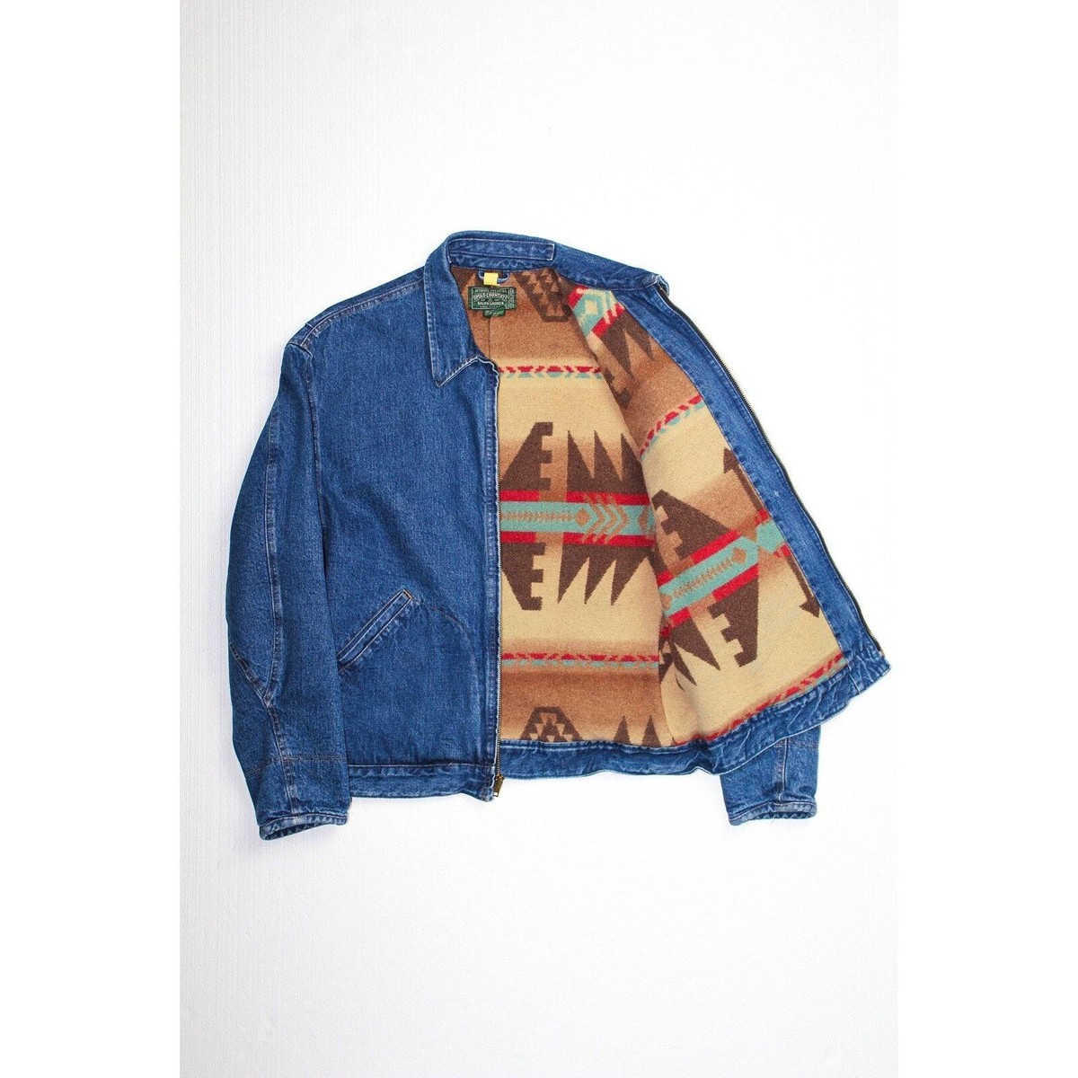 Ralph Lauren Polo Country Southwest Blanket Lined Denim