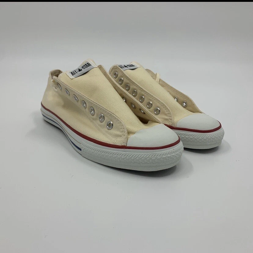 Vintage Deadstock 70s 80s Cream Converse Made In USA Size 12