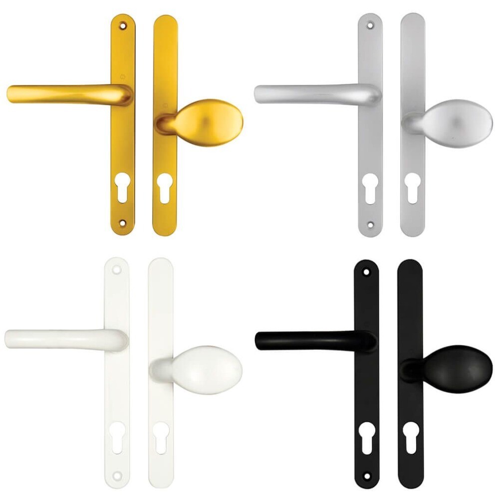 Upvc Door Handle Double Glazed Door Handle Lever Pad 92mm 62mm 215mm Fixings eBay