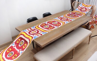 Ikat Fabric Silk and Cotton Uzbek 7.00 meters Brand New Fast Shipment 15889