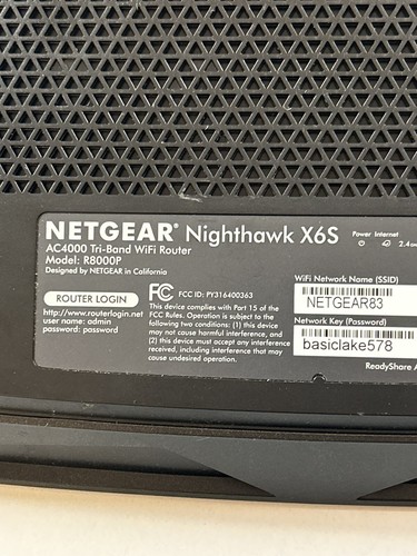 NETGEAR Nighthawk X6S Smart Wi-Fi Router (R8000P) AC4000 Tri-band Open Box - Picture 9 of 16