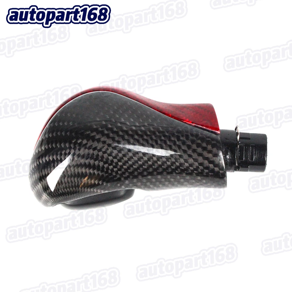 Perilla de cambio de marchas automática de fibra de carbono negra + roja para Infiniti Q50 Q50L 2014-2017 Foto 4 de 4