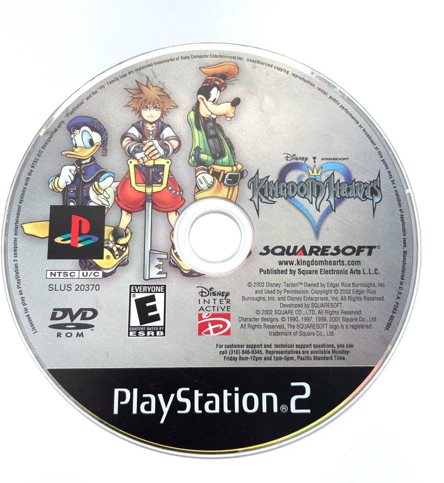 Kingdom Hearts Sony Playstation 2 PS2 Game Tested + Working Disc Only