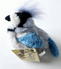 Wild Republic Blue Jay Singing Works Quietly 5” Audubon Bird Plush 