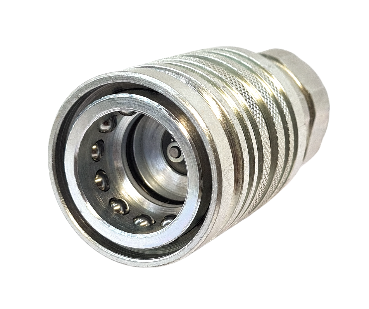 Hydraulic Push Pull Female Coupling 1/2"" BSP - With Connect Under Pressure Valve