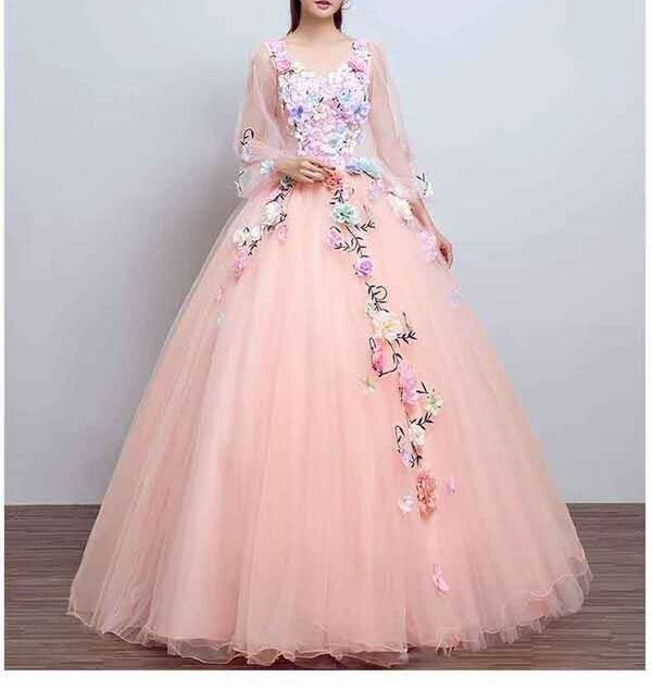 Ball Gown Quinceanera Dresses Flower Fairy Colorful Yarn Tutu Evening Dress Long | eBay Ball Gown Quinceanera Dresses Flower Fairy Colorful Yarn Tutu Evening Dress Long | eBay