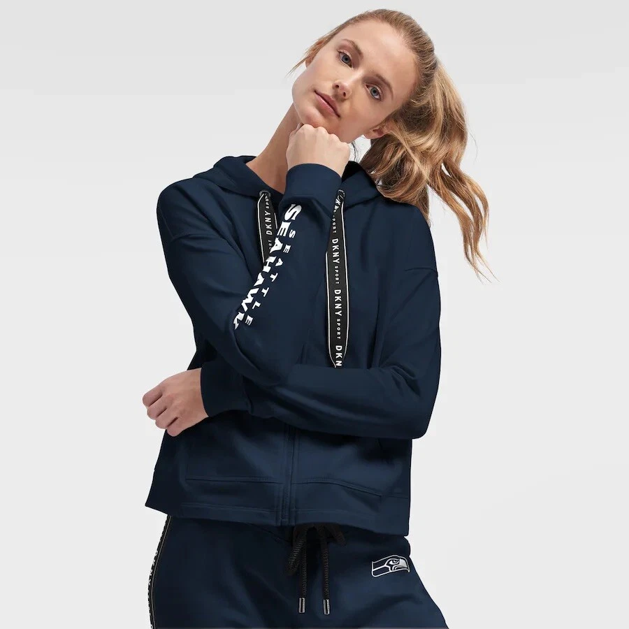 dkny zip hoodie women's