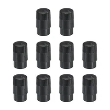 Potentiometer Control Knob ABS Guitar Knob 180 Degrees Rotary Knob Black 10PCS