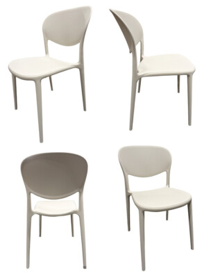 Set sedie cucina Abby connubia polipropilene canapa opaco by