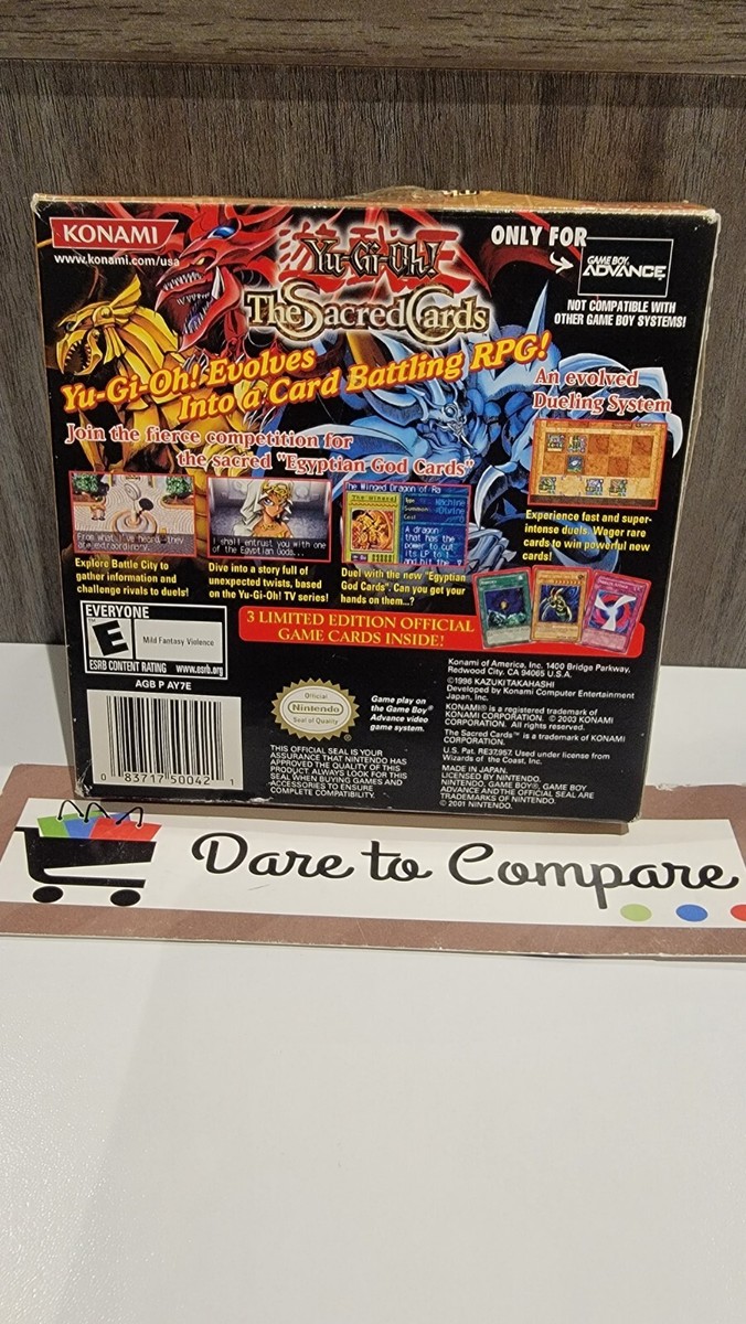 Yu-Gi-Oh: The Sacred Cards (Nintendo GBA, 2003) Authentic