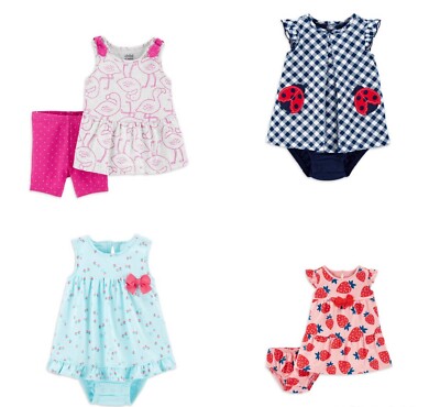 Child of Mine by Carter's Infant Girl's 1Pc and 2 Pc Summer Apparel NEW