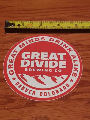 GREAT DIVIDE Brewing Co. Sticker ~NEW! Craft Beer Brew Brewery Logo Decal~ Ale