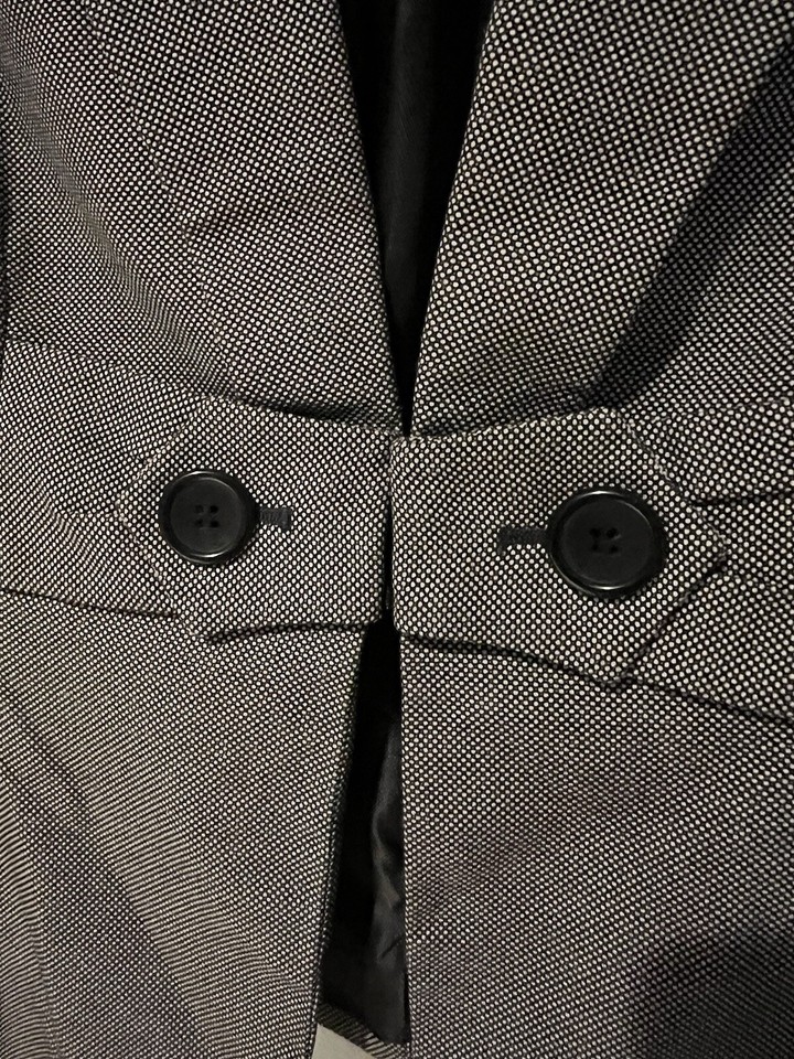 Womens The Limited Suit Jacket Blazer Gray Size 10 OneButton Front eBay