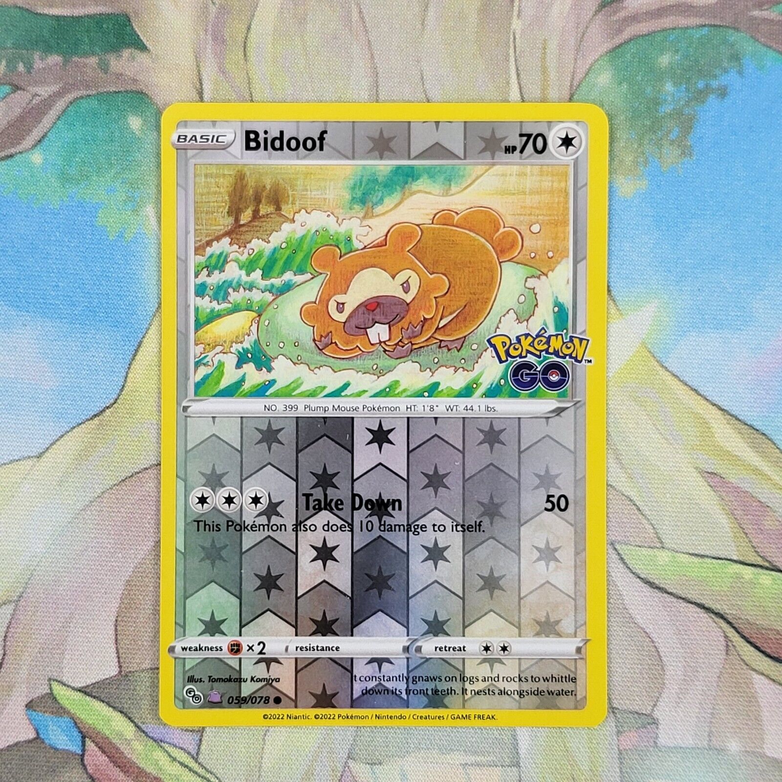 Bidoof (059/078) (Peelable Ditto) [Pokémon GO]