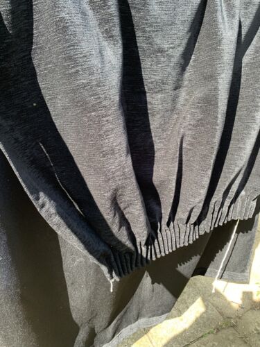 Porte simple ? Rideau chenille noir ? Velours velours W52” D80” - Photo 1/11