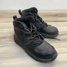 Nike Manoa LTR Boots Shoes (PS) BQ5373 001 Black Little Kids School Size 3Y