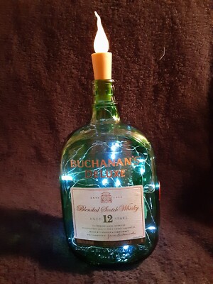 White or Multicolor Battery Operated Light Up Decorative Empty Liquor Bottles