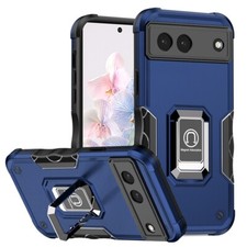 Military Grade Shockproof Hybrid Armor Case with Ring Grip for Google Pixel 7 -