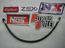 Look Mom Blackout New 4an-3an-18 Nitrous Or Fuel Linehose Nosnxzex 1-line