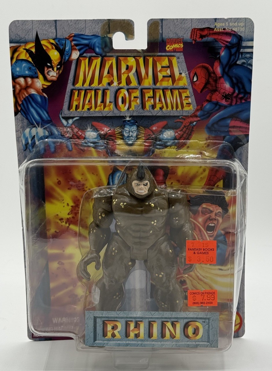 Toy Biz 1996 Marvel Hall of Fame Rhino Action Figure New Sealed