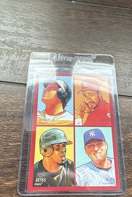 2009 Upper Deck Goudey - 4-In-1 Derek Jeter, Cal Ripken, Ozzie Smith #35-25 Red