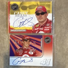 Press Pass 2005 NASCAR Casey Mears Auto 2-Card Lot Certified Autograph