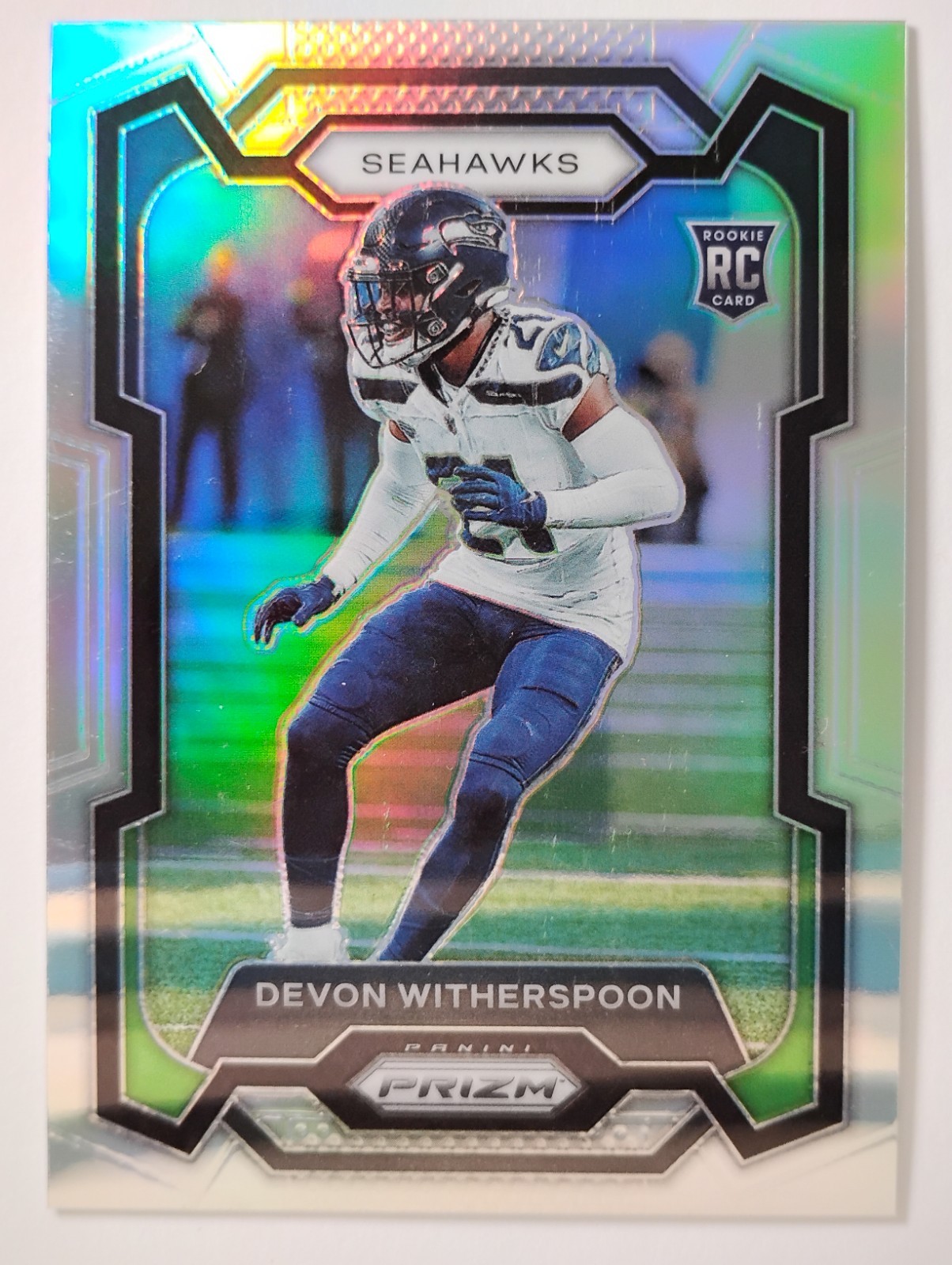 2023 Panini Prizm Devon Witherspoon Silver Prizm Rookie RC #389
