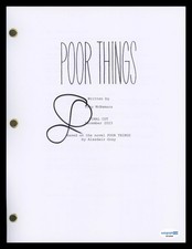 Emma Stone "Poor Things" AUTOGRAPH Signed Full Complete Script Screenplay ACOA