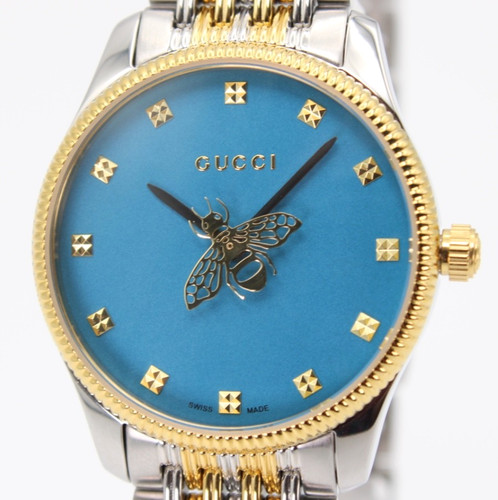 GUCCI G-Timeless YA1265029 Blue Dial Quartz Women's Watch 29mm