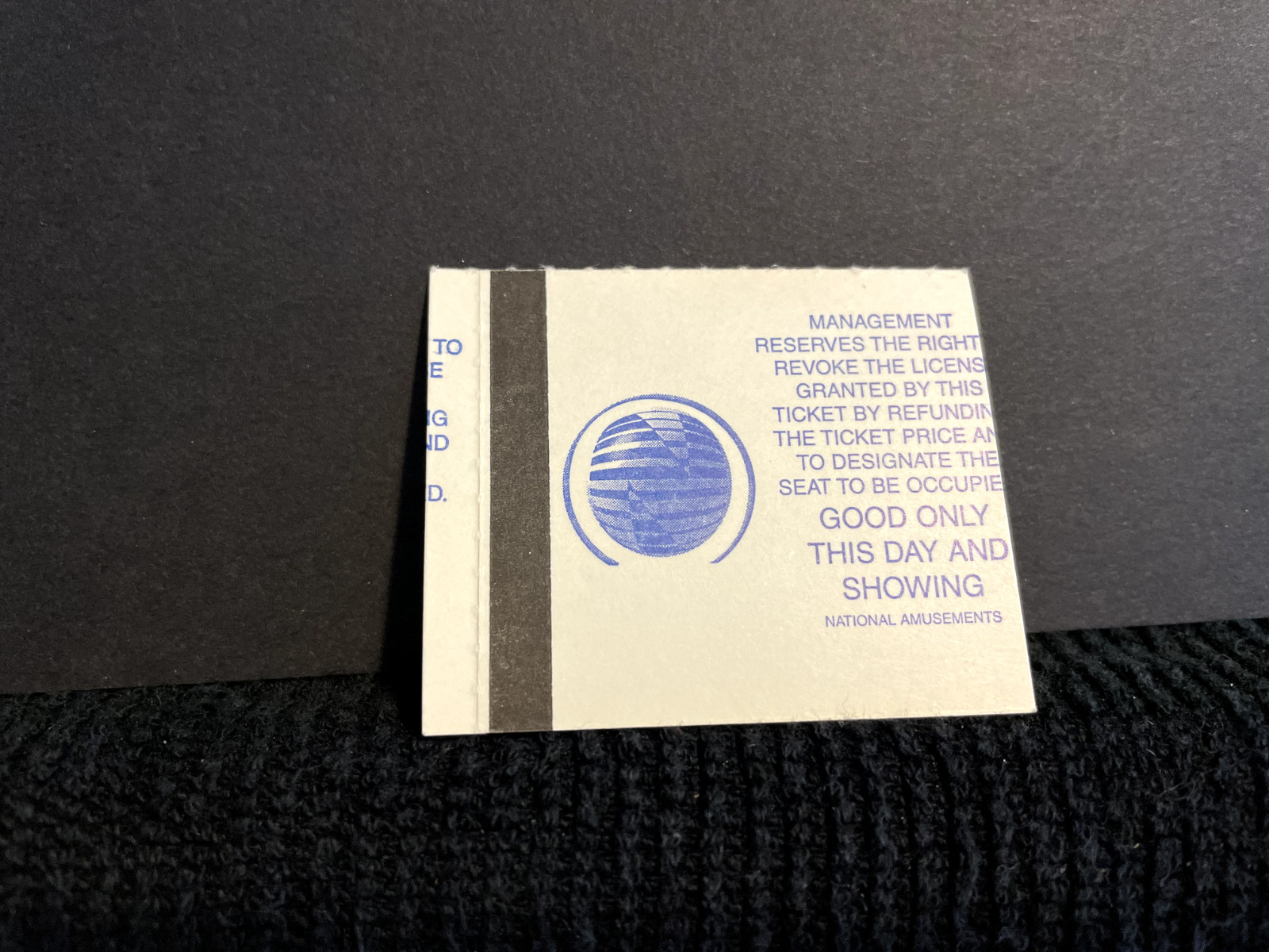 Vintage Movie Ticket Stub Seabiscuit