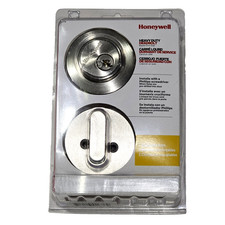 Honeywell Heavy Duty Deadbolt Keyed One Side Installs With Phillips Screwdriver
