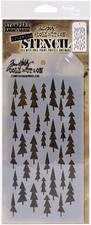 Tim Holtz Layered Stencil 4.125X8.5 Tree Lot