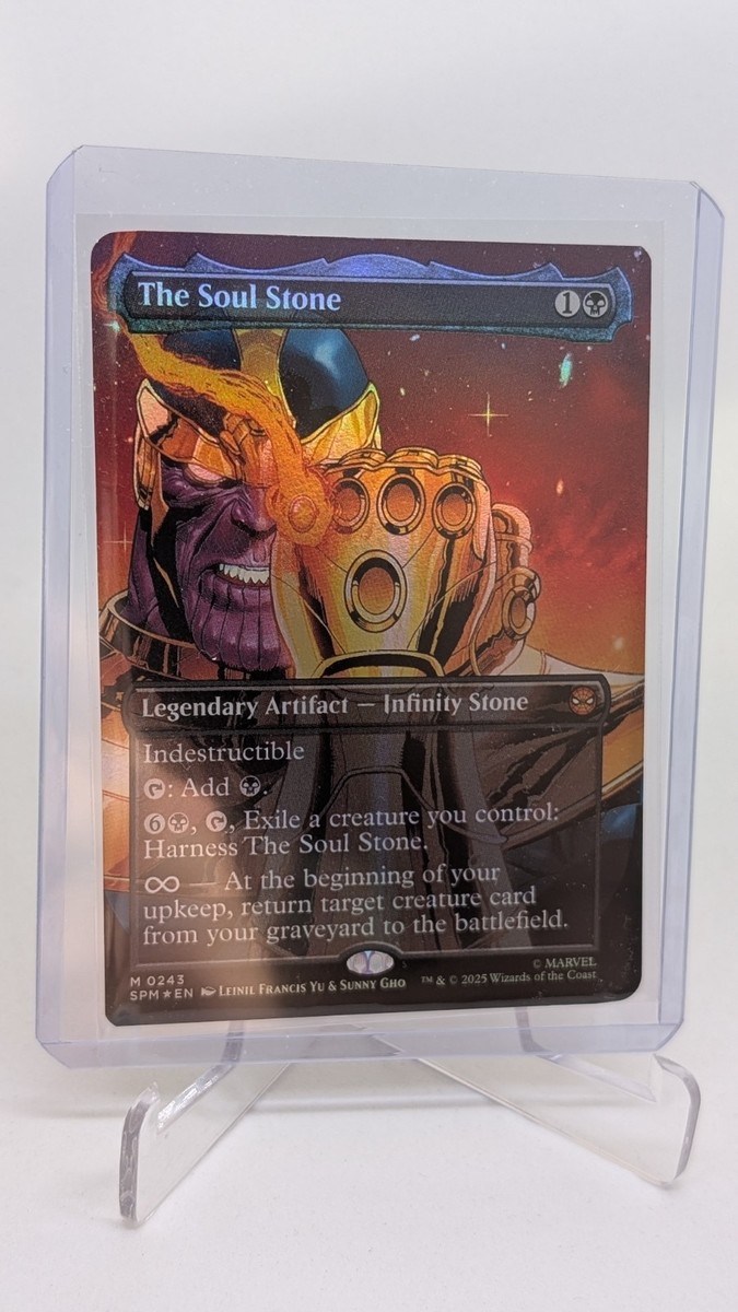 MTG Magic The Gathering The Soul Stone 0243 Borderless Foil Spider