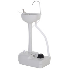 Portable Camping Sink with Towel Holder & soap Dispenser - 17L Mobile Hand Wash