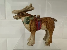 Vintage House Of Hatten Enchanted Forest Reindeer Christmas Ornament 1989
