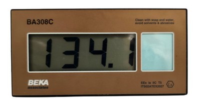 Beka BA308C 3 1/2 Digit Indicator 2-wire Panel loop-powered Mounting 4/20mA