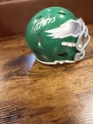 Cooper DeJean Signed Kelly Green Riddell Speed Mini helmet Fanatics COA