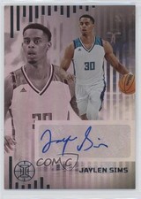 2022 Panini Chronicles Draft Picks Illusions Rookie Signs Jaylen Sims Auto v9t