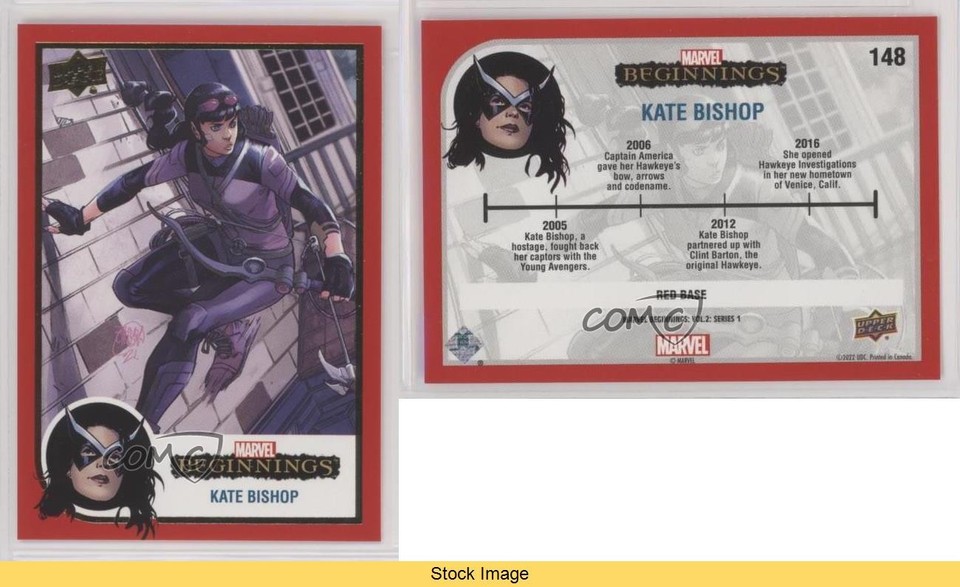 2022 Upper Deck Marvel Beginnings Vol 2 Series 1 Red Border Kate Bishop ...