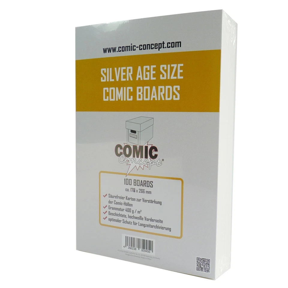 Comic Concept Sparpaket 1000x Silver Age Bags (+Lasche) + Silver Age Boards - Bild 3 von 3