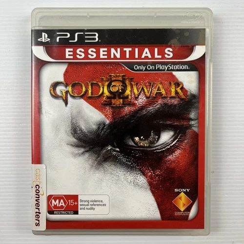God of War III 3 ESSENTIALS PS3 PlayStation 3 Video Game Complete with Manual