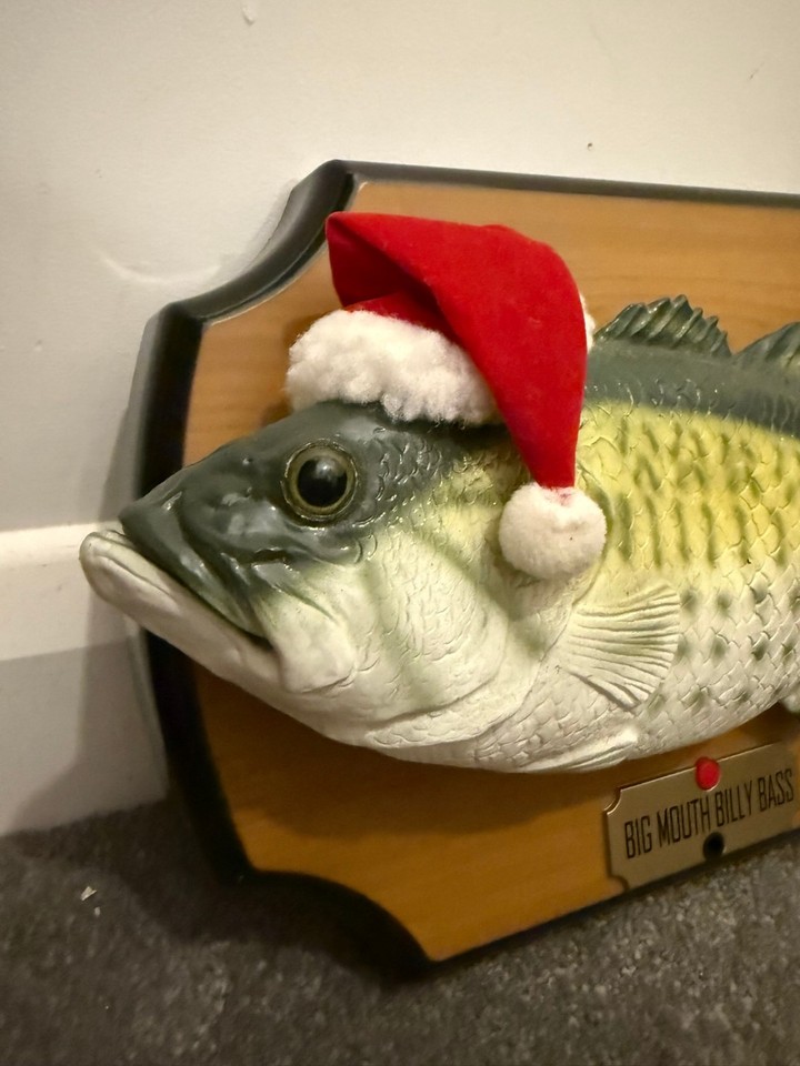 Billy Bass De Noël – Vintage Gemmy Big Mouth – Édition Spéciale – Occasion