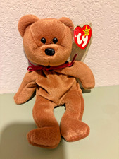 Ty Beanie Baby Teddy the Brown Bear MWMT