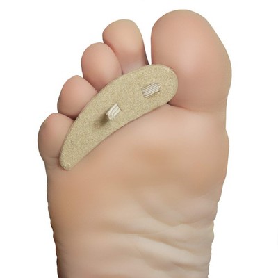 Hammer Toe Cushion Crest Buttress Pad Large Right Beige 3 Count Steins Reduces
